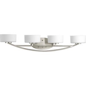 PP323609WB Calven 4 or More Bulb Bathroom Lighting - Brushed Nickel PP323609WB Calven 4 or More Bulb Bathroom Lighting - Brushed Nickel