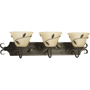 PP323877 Eden 3 Bulb Bathroom Lighting - Forged Bronze PP323877 Eden 3 Bulb Bathroom Lighting - Forged Bronze