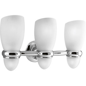 PP326415 Michael Graves 3 Bulb Bathroom Lighting - Chrome PP326415 Michael Graves 3 Bulb Bathroom Lighting - Chrome
