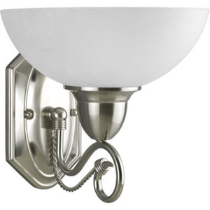PP326509 Pavillion 1 Bulb Wall Sconce - Brushed Nickel PP326509 Pavillion 1 Bulb Wall Sconce - Brushed Nickel