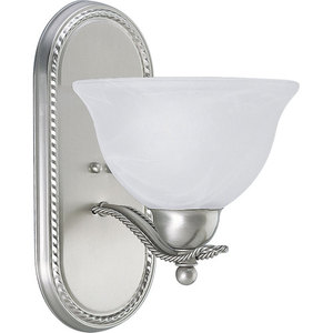 PP326609 Avalon 1 Bulb Wall Sconce - Brushed Nickel PP326609 Avalon 1 Bulb Wall Sconce - Brushed Nickel