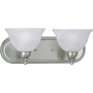 PP326709 Avalon 2 Bulb Bathroom Lighting - Brushed Nickel PP326709 Avalon 2 Bulb Bathroom Lighting - Brushed Nickel