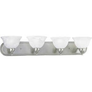 PP326909 Avalon 4 or More Bulb Bathroom Lighting - Brushed Nickel PP326909 Avalon 4 or More Bulb Bathroom Lighting - Brushed Nickel