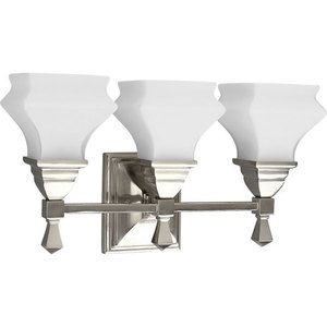 PP329709 Bratenahl 3 Bulb Bathroom Lighting - Brushed Nickel PP329709 Bratenahl 3 Bulb Bathroom Lighting - Brushed Nickel