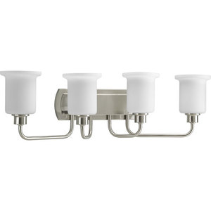 PP339209 Essence 4 or More Bulb Bathroom Lighting - Brushed Nickel PP339209 Essence 4 or More Bulb Bathroom Lighting - Brushed Nickel