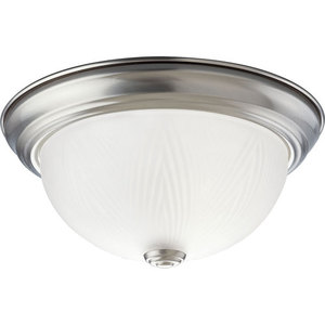 PP342809 Etched Glass Flush Mount Ceiling Light - Brushed Nickel PP342809 Etched Glass Flush Mount Ceiling Light - Brushed Nickel