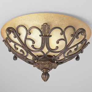 PP346175 Messina Flush Mount Ceiling Light - Aged Mahogany PP346175 Messina Flush Mount Ceiling Light - Aged Mahogany