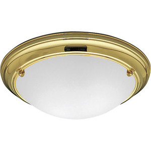 PP356110 Eclipse Flush Mount Ceiling Light - Polished Brass PP356110 Eclipse Flush Mount Ceiling Light - Polished Brass