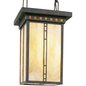 PP361346 Arts & Crafts Hanging Hanging Lantern - Weathered Bronze PP361346 Arts & Crafts Hanging Hanging Lantern - Weathered Bronze