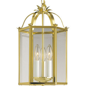 PP364510 Clear Glass Lanterns Entrance / Foyer Pendant Light - Polished Brass PP364510 Clear Glass Lanterns Entrance / Foyer Pendant Light - Polished Brass