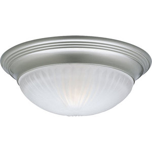 PP369809 Etched Glass Flush Mount Ceiling Light - Brushed Nickel PP369809 Etched Glass Flush Mount Ceiling Light - Brushed Nickel