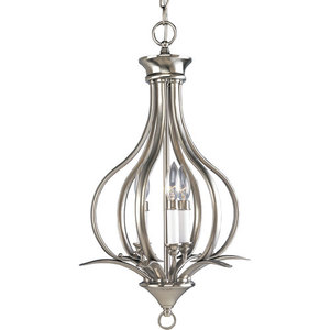 PP380709 Trinity Entrance / Foyer Pendant Light - Brushed Nickel PP380709 Trinity Entrance / Foyer Pendant Light - Brushed Nickel