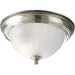 PP381609EBWB Melon Flush Mount Ceiling Light - Brushed Nickel PP381609EBWB Melon Flush Mount Ceiling Light - Brushed Nickel