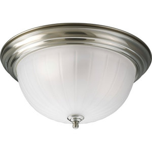 PP381809EBWB Melon Flush Mount Ceiling Light - Brushed Nickel PP381809EBWB Melon Flush Mount Ceiling Light - Brushed Nickel