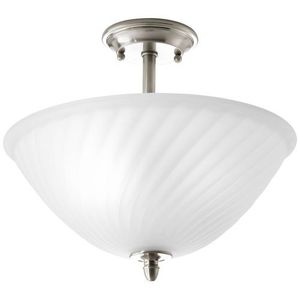 PP382909 Kensington Semi Flush Mount Ceiling Light - Brushed Nickel PP382909 Kensington Semi Flush Mount Ceiling Light - Brushed Nickel