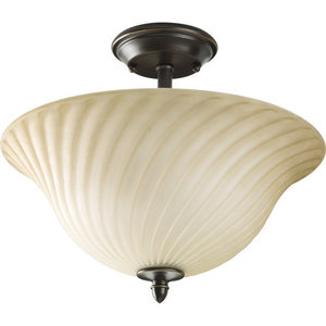 PP382977 Kensington Semi Flush Mount Ceiling Light - Forged Bronze PP382977 Kensington Semi Flush Mount Ceiling Light - Forged Bronze
