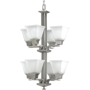 PP390709 North Park Large Foyer Chandelier Chandelier - Brushed Nickel PP390709 North Park Large Foyer Chandelier Chandelier - Brushed Nickel