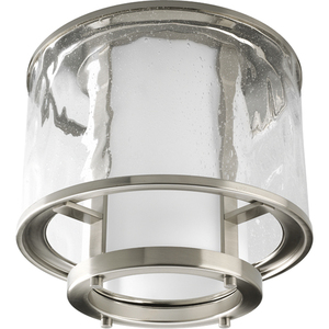 PP394109 Bay Court Flush Mount Ceiling Light - Brushed Nickel PP394109 Bay Court Flush Mount Ceiling Light - Brushed Nickel