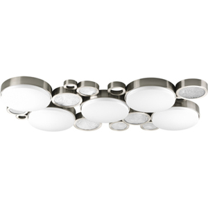 PP395709 Bingo Flush Mount Ceiling Light - Brushed Nickel PP395709 Bingo Flush Mount Ceiling Light - Brushed Nickel