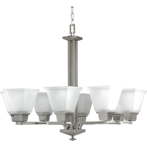 PP400409 North Park Mid Sized Chandelier Chandelier - Brushed Nickel PP400409 North Park Mid Sized Chandelier Chandelier - Brushed Nickel