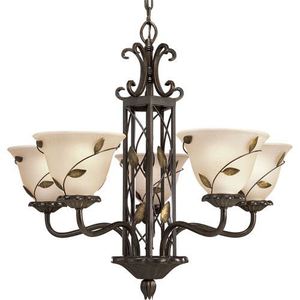PP402377 Eden Mid Sized Chandelier Chandelier - Forged Bronze PP402377 Eden Mid Sized Chandelier Chandelier - Forged Bronze