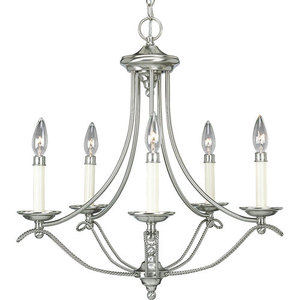 PP405709 Avalon Mid Sized Chandelier Chandelier - Brushed Nickel PP405709 Avalon Mid Sized Chandelier Chandelier - Brushed Nickel