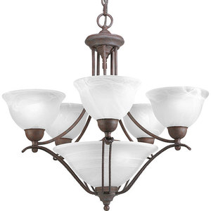 PP406933 Avalon Mid Sized Chandelier Chandelier - Cobblestone PP406933 Avalon Mid Sized Chandelier Chandelier - Cobblestone