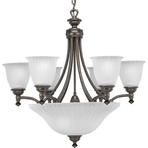 PP411677 Renovations Mid Sized Chandelier Chandelier - Forged Bronze PP411677 Renovations Mid Sized Chandelier Chandelier - Forged Bronze
