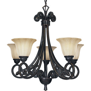 PP420184 Le Jardin Mid Sized Chandelier Chandelier - Espresso PP420184 Le Jardin Mid Sized Chandelier Chandelier - Espresso