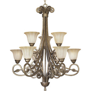 PP420391C Le Jardin Large Foyer Chandelier Chandelier - Biscay Crackle PP420391C Le Jardin Large Foyer Chandelier Chandelier - Biscay Crackle