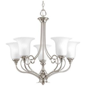 PP423809 Kensington Mid Sized Chandelier Chandelier - Brushed Nickel PP423809 Kensington Mid Sized Chandelier Chandelier - Brushed Nickel
