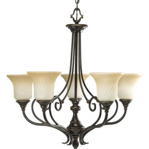 PP423877 Kensington Mid Sized Chandelier Chandelier - Forged Bronze PP423877 Kensington Mid Sized Chandelier Chandelier - Forged Bronze