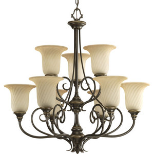 PP428877 Kensington Mid Sized Chandelier Chandelier - Forged Bronze PP428877 Kensington Mid Sized Chandelier Chandelier - Forged Bronze