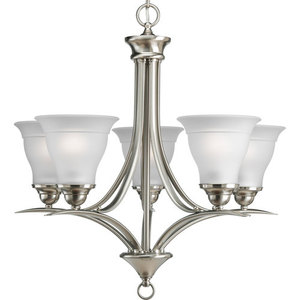 PP432809EBWB Trinity Mid Sized Chandelier Chandelier - Brushed Nickel PP432809EBWB Trinity Mid Sized Chandelier Chandelier - Brushed Nickel
