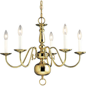 PP435510 Americana Mid Sized Chandelier Chandelier - Polished Brass PP435510 Americana Mid Sized Chandelier Chandelier - Polished Brass