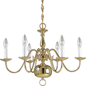 PP435610 Americana Mid Sized Chandelier Chandelier - Polished Brass PP435610 Americana Mid Sized Chandelier Chandelier - Polished Brass