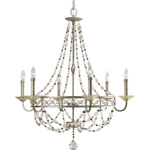 PP444334 Chanelle Mid Sized Chandelier Chandelier - Antique Silver PP444334 Chanelle Mid Sized Chandelier Chandelier - Antique Silver