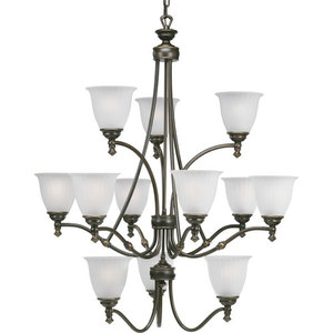 PP451077 Renovations Large Foyer Chandelier Chandelier - Forged Bronze PP451077 Renovations Large Foyer Chandelier Chandelier - Forged Bronze