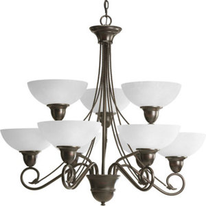 PP460320 Pavillion Large Foyer Chandelier Chandelier - Antique Bronze PP460320 Pavillion Large Foyer Chandelier Chandelier - Antique Bronze