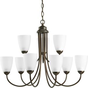 PP462720 Gather Large Foyer Chandelier Chandelier - Antique Bronze PP462720 Gather Large Foyer Chandelier Chandelier - Antique Bronze