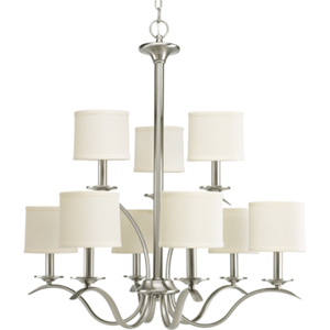 PP463809 Inspire Mid Sized Chandelier Chandelier - Brushed Nickel PP463809 Inspire Mid Sized Chandelier Chandelier - Brushed Nickel