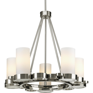 PP464709 Bingo Mid Sized Chandelier Chandelier - Brushed Nickel PP464709 Bingo Mid Sized Chandelier Chandelier - Brushed Nickel
