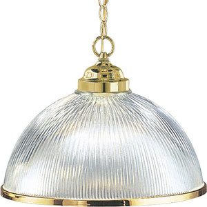 PP510310 Prismatic Glass Down Light Pendant Light - Polished Brass PP510310 Prismatic Glass Down Light Pendant Light - Polished Brass