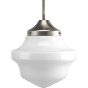 PP519609 School House Mini-Pendant Pendant Light - Brushed Nickel PP519609 School House Mini-Pendant Pendant Light - Brushed Nickel
