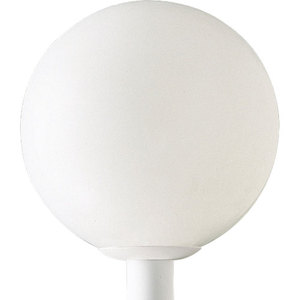 PP543660 White Acrylic Globes Post Light Post Lights - White PP543660 White Acrylic Globes Post Light Post Lights - White
