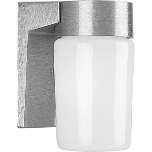 PP551116 Cast Aluminum Entrance Outdoor Wall Light - Satin Aluminum PP551116 Cast Aluminum Entrance Outdoor Wall Light - Satin Aluminum
