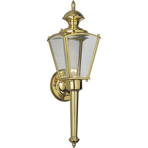 PP561510 BrassGuard Entrance Outdoor Wall Light - Polished Brass PP561510 BrassGuard Entrance Outdoor Wall Light - Polished Brass