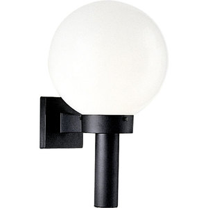 PP563660 White Acrylic Globes Entrance Outdoor Wall Light - Black PP563660 White Acrylic Globes Entrance Outdoor Wall Light - Black