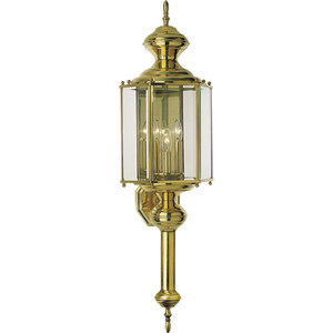 PP573110 BrassGuard Entrance Outdoor Wall Light - Polished Brass PP573110 BrassGuard Entrance Outdoor Wall Light - Polished Brass
