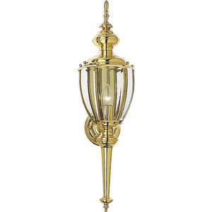 PP573410 BrassGuard Entrance Outdoor Wall Light - Polished Brass PP573410 BrassGuard Entrance Outdoor Wall Light - Polished Brass